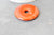 Pendentif donut jaspe rouge 40mm,un pendentif en jaspe naturel pour création bijou pierre naturelle, l'unité,G3201
