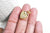 Pendentif fraise laiton doré 18K et zircons,breloque laiton fraise, bijoux doré,18.8mm, l'unité G3643