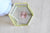 Boite à bijoux verre hexagone,rangement bijoux,boite verre vintage,boîte décoration, décoration minimaliste,boîte verre,7.8cm côté- G5083-Gingerlily Perles