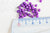 grosses perles rocaille violet, fournitures bijoux, perles rocaille violet opaque, perles verre, création bijoux,lot 10g, 4mm G3736