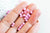 Grosses perles de rocaille roses, perles rocaille, grosse perles,perle verre,verre rose,perles roses, rose irisé,10g,4mm G3732