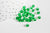 grosses perles rocaille vert bouteille,fournitures pour bijoux, perles rocaille vert transparent, lot 10g, diamètre 4mm G5400