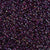 Perles rocailles miyuki violet transparent, Perles de rocaille japonaise Spkl Fuchsia Lined Amethyst, perlage,15/0, 1.5mm, Sachet 10g G3958