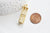 Pendentif locket cage zamac doré, création sautoir, pendentif à ouvrir,41mm, l'unité G3520
