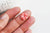 perle fleur bambou de mer rose,perle imitation corail pour fabrication bijoux en bambou de mer naturel,lot de 5 perles,13mm G3518
