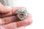 Pendentif coeur Bola carillon d'harmonie laiton argenté, création bijoux grossesse, création bijoux Vendu sans carillon, 35mm,l'unité G3651