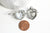 Pendentif coeur Bola harmony carillon laiton doré, bijoux de création grossesse, bijoux de création Vendu sans carillon, 35mm, l'unité G5974-Gingerlily Perles