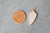 Pendentif goutte quartz rose laiton doré,pendentif bijoux,pendentif pierre,quartz rose naturel,pendentif quartz rose,28mm, l'unité G3940