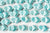 perle porcelaine turquoise coeur irisé, fournitures créatives, perle céramique, fabrication bijoux, céramique bleu, Lot de 20, 16mm G3973