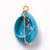 Pendentif coquillage cauri naturel peints décoré de perles nacrées, création bijou coquillage, 25-27mm,le lot de 5 G3925