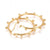 créoles acier doré boules, bijoux doré,création bijoux, oreille percée,sans nickel, la paire, boucles acier, 42.5mm G4215-Gingerlily Perles
