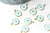 Pendentif médaille rond étoile émail bleu laiton doré, pendentif laiton émaillé,sans nickel,18mm, l'unité G4271