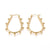 créoles goutte acier doré boules, bijoux doré,création bijoux, oreille percée,sans nickel, la paire, boucles acier, 36.2mm G4202-Gingerlily Perles