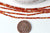 Perle ronde cornaline orange naturelle lisse,Pendentif bijoux, création bijou pierre naturelle,2mm, le fil de 190 perles G4323