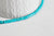 perle ronde rondelles howlite turquoise, perles pierre,fabrication bijoux, howlite synthétique, fil de 40 cm -G1154