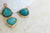 Pendentif goutte jade bleu turquoise,pendentif bijoux,pendentif jade,pendentif pierre,jade naturel,pendentif jade,18mm, l'unité,G422