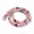 Perles jaspe rose Fleur de cerise,jaspe rose naturel teinté pour fabrication bijou pierre naturelle,le fil de 42 perles ,8mm G3845