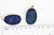 Pendentif ovale agate bleue,Pendentif pour bijoux, pendentif pierre, pierre naturelle, pendentif bleu,agate naturelle,43mm-G1381