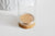 Mini cloche en verre et support en liège, bouteille verre,cloche verre, présentoir, création bijoux, 36.5mm, l'unité,G763-Gingerlily Perles