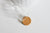 Mini cloche en verre et support en liège, cloche verre miniature, bouteille verre,cloche verre, présentoir, création bijoux, 44.5mm-G1687-Gingerlily Perles