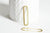 Pendentif laiton doré ovale allongé , breloques laiton brut  sans nickel pour creation pendentif bijoux géométrique,46mm, lot de 2 G4683