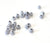 Grosses perles de rocaille grises, fourniture créative, perles rocaille, grosse perles, gris irisé, création bijoux,10grammes,4mm G3673