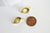 Pendentif feuille laiton brut,breloque laiton brut, bijou laiton,pendentif feuille, bijoux,pendentif laiton brut,les 2, 25mm, G3085