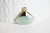 Pendentif triangle aventurine verte facettes,pendentif bijoux, pendentif aventurine pierre Naturelle,20mm, l'unité,G2997