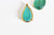 Pendentif goutte agate vert support doré, pendentif pierre,agate naturelle,agate verte,création bijoux, pierre naturelle,l'unité 32mm,G2435