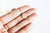 Breloque coquillage laiton, fournitures pour bijoux, breloques laiton brut ,pendentif bijoux,sans nickel, lot de 10,13.5mm- G790