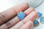 Pendentif coeur jade bleu facettes, pendentif bijoux, pendentif pierre, jade naturel,cœur jade, pendentif jade,17mm, l'unité G4042