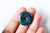 Pendentif donut Quartz vert teinté,pendentif quartz, pendentif pierre,quartz rose naturel, pendentif pierre cercle,25mm, l'unité G3984