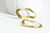 Pendentif laiton doré ovale , fournitures pour bijoux, breloques laiton brut ,pendentif bijoux,sans nickel, géométrique,41mm, lot de 2 G4680