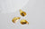 Breloque coquillage acier doré 14k, fournitures bijoux,Pendentif coquillage,acier doré,pendentif bijoux,sans nickel, lot de 10,12mm-G897