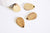perle goutte bois, bois naturel,perle bois, Perle géométrique,perle goutte,création bijoux bois,21mm, les 5, G2546