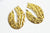Pendentif laiton doré goutte évidée martelé, breloques laiton brut sans nickel pour création bijoux géométrique,42mm, lot de 2 G4679