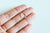 créoles fine argent massif, fourniture créative,boucles argent,argent massif, boucles,argent 925, création bijoux,12mm,la paire G5410-Gingerlily Perles