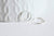 créoles fine argent massif, fourniture créative,boucles argent,argent massif, boucles,argent 925, création bijoux,12mm,la paire G5410-Gingerlily Perles