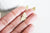 Connecteur demi-cercle laiton brut, connecteurs, laiton brut, pendentif géométriques création bijoux, lot de 5, 19mm,G2566