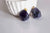 Pendentif améthyste violette brute, fournitures créatives, pendentif pierre, support doré, création bijoux, pierre naturelle, 37mm G245