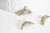 Pendentif croissant lune labradorite or,pendentif bijoux,lune labradorite,pendentif pierre,labradorite naturelle,18mm-G519