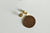 Boucles puces acier doré cercle, bijoux doré, fournitures créatives, création bijoux, minimaliste,sans nickel,la paire,boucle acier,5mm-G101-Gingerlily Perles