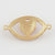 Pendentif oeil coeur doré émaillé, fournitures créatives, pendentif doré, porte-bonheur,mauvais oeil,laiton doré,4.5cm-G1965