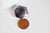 Pendentif hexagone améthyste violette, pendentif pierre, améthyste naturelle,création bijoux, pierre naturelle, 29mm-G587