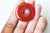 Pendentif donut cornaline 35mm,Pendentif bijoux,pendentif pierre, pierre naturelle, cornaline naturelle,création bijoux, l'unité G3977