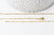 Chaine complète acier dorée 14k satellite,chaine collier acier inoxydable,sans nickel,chaine fantaisie,plaqué or,0.9mm,50cm G5796-Gingerlily Perles