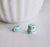perles ronde porcelaine turquoise,perle céramique, perle céladon,perle disque, création bijoux, 13mm, Lot de 10-G1575