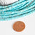 Perle rondelle howlite turquoise, howlite naturelle,perle turquoise,perle pierre,création bijoux,4mm,fil de 162 perles-G1039