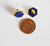Boucles puces lapis lazulis doré 18K, bijoux doré, fournitures créatives, boucles lapis lazulis, boucles pierre naturelle, la paire-G1414-Gingerlily Perles