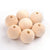 Perle en bois brut ronde 25mm,perles bois,perle bois, bois brut, création bijoux, Perles géométriques,25mm, les 5 -G337